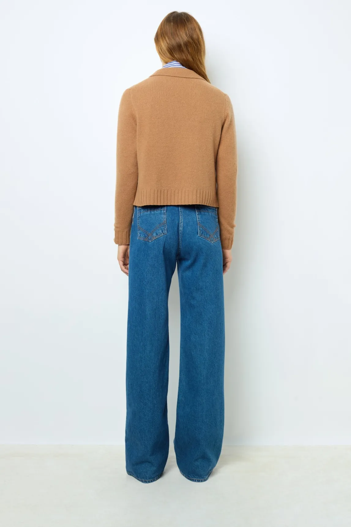 Wool and cashmere double-breasted cardigan - JIHANNE