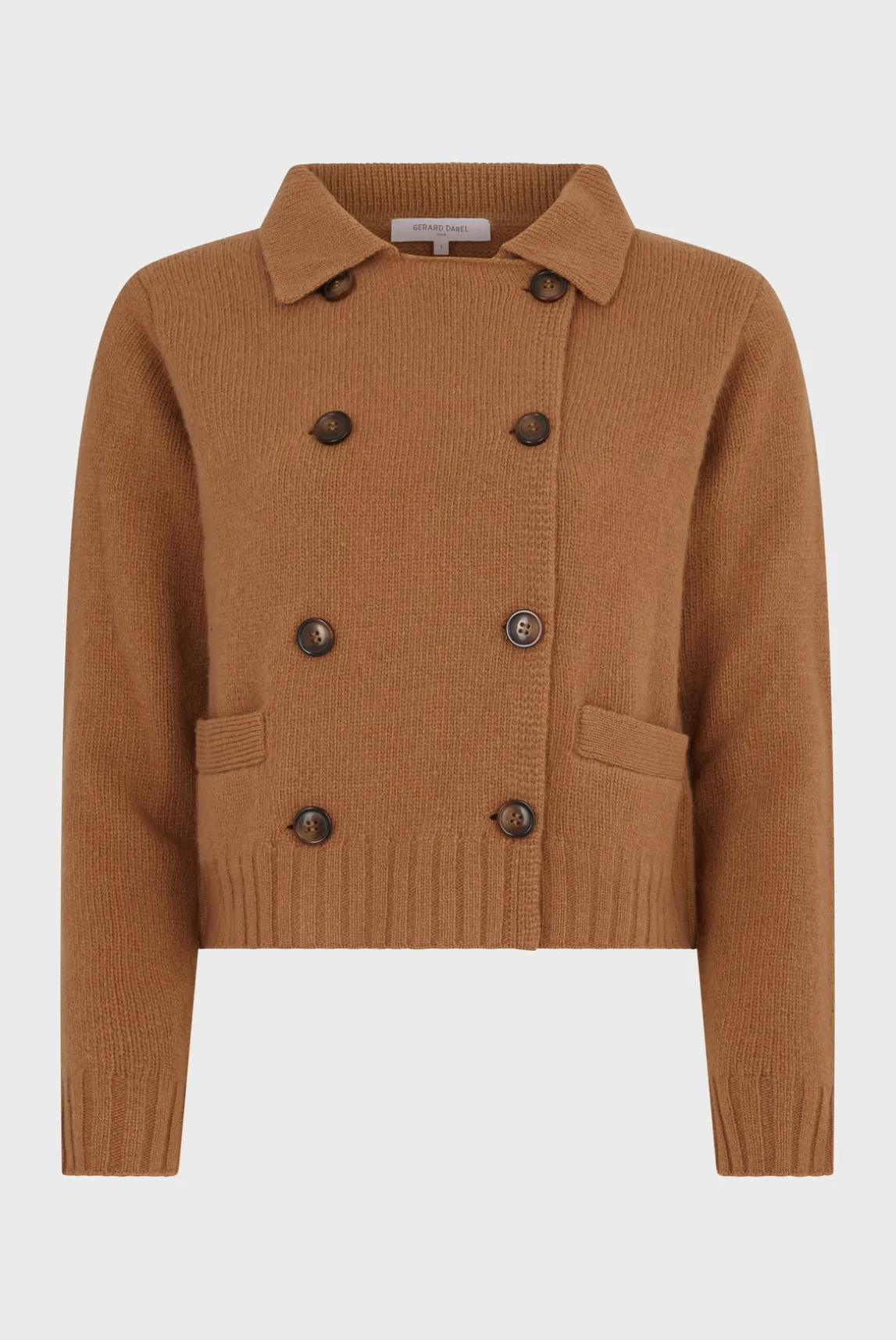 Wool and cashmere double-breasted cardigan - JIHANNE
