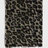 Wool and cashmere leopard scarf - DANY