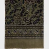 Wool and silk floral scarf - DOUNIA