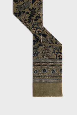 Wool and silk floral scarf - DOUNIA