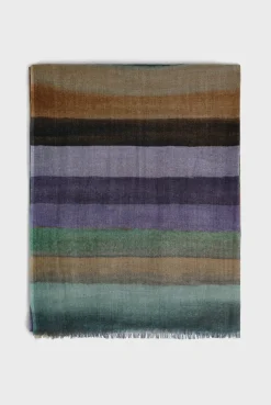 Wool and silk striped scarf - DOA