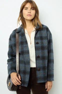 Wool check jacket - MAYSSANE