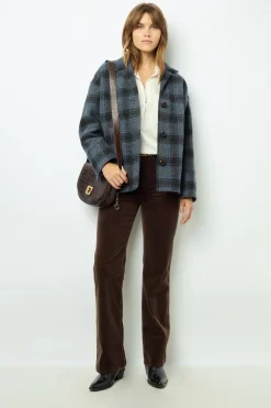 Wool check jacket - MAYSSANE