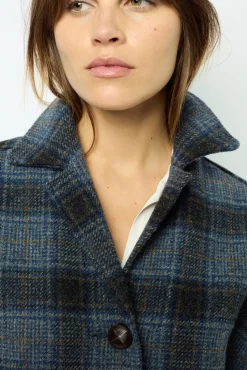 Wool check jacket - MAYSSANE
