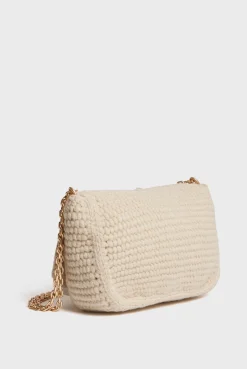 Wool crochet crossbody bag - ARCHIE