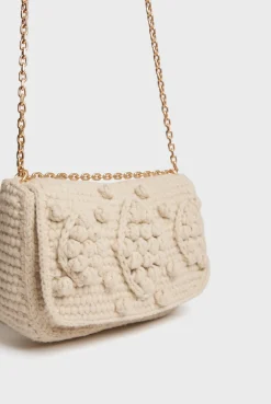 Wool crochet crossbody bag - ARCHIE