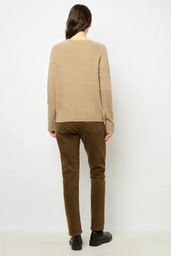 Wool sweater with rhineston