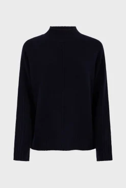 Wool sweater with stand up collar - JAINA