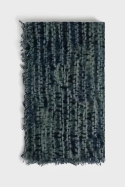 Wool tie-dye scarf - DELINA